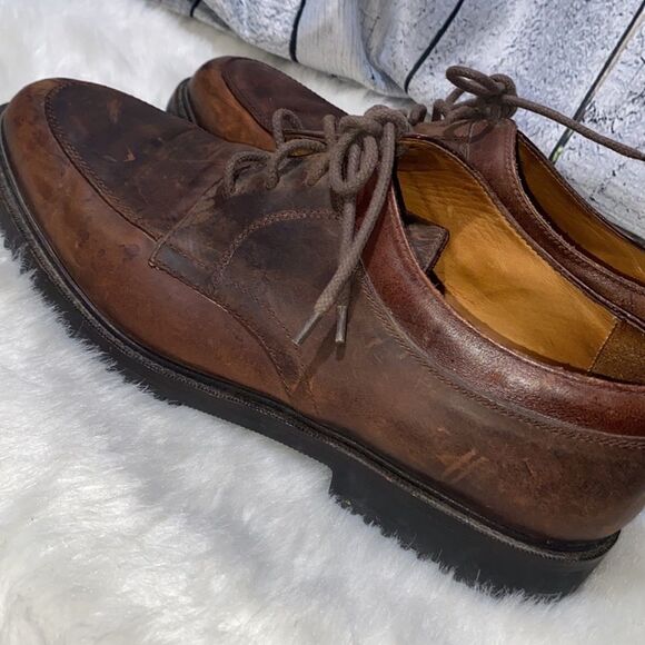 Cole Haan Nathan Oxfords/Dress Shoes Dark Brown Leather Men’s 11 Made in Brazil - Picture 5 of 9